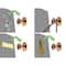 12 Packs: 6 ct. (72 total) 1" Gold Double-Headed Screws by Studio Décor®